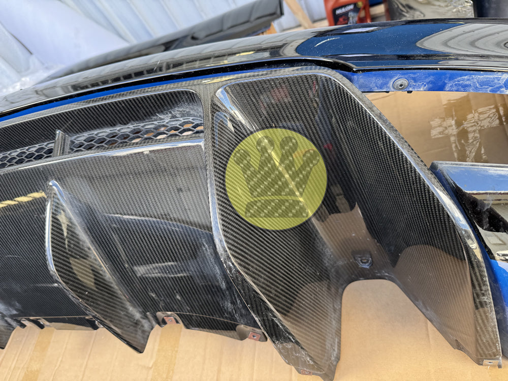 Genuine Audi R8 Rear Bumper Bar with Carbon fiber diffuser - R8 4S (16-19)
