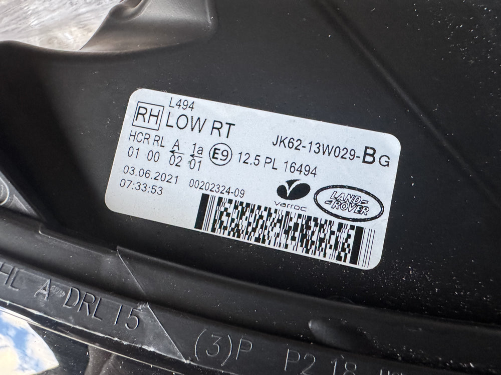 Genuine Head Light (Right hand side) - Facelifted Range Rover Sport L494 jk6213w029 LR133809
