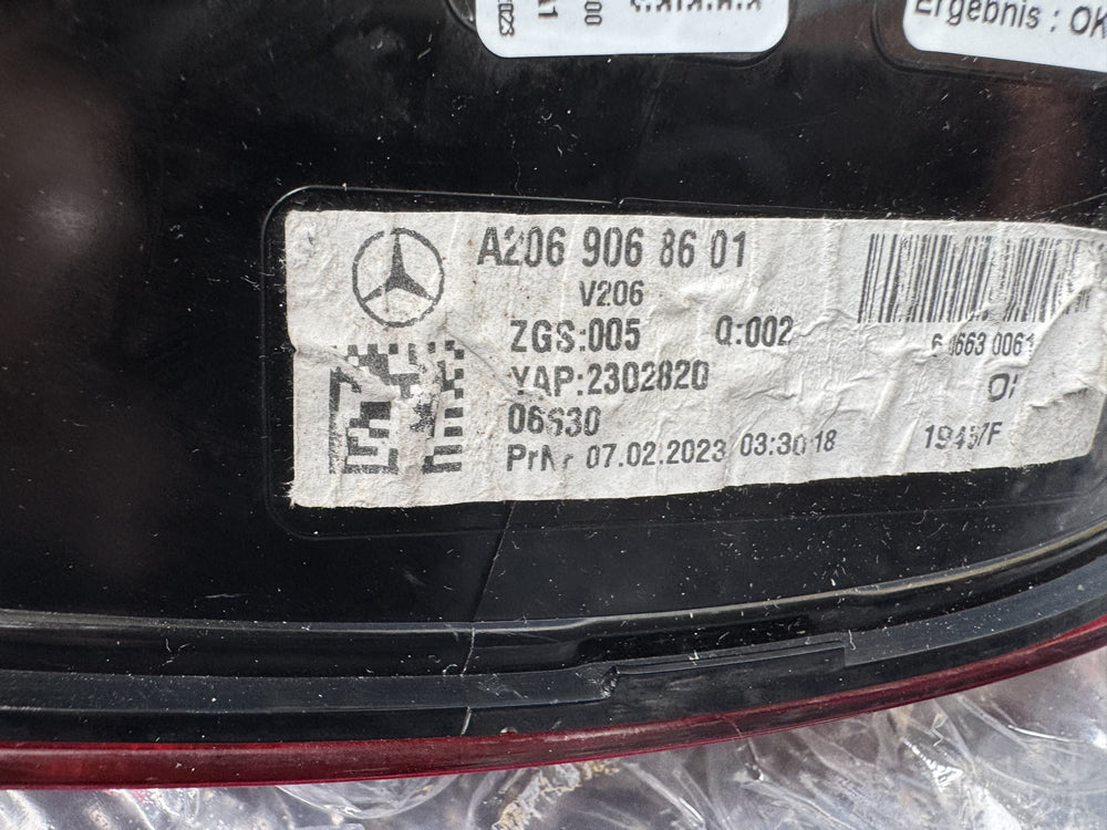 Genuine Tail Light (Left hand side) - w206 C Class A2069068601