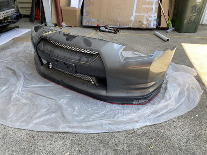 Genuine Front Bumper Bar - Nissan R35 GTR (08-16) Silver