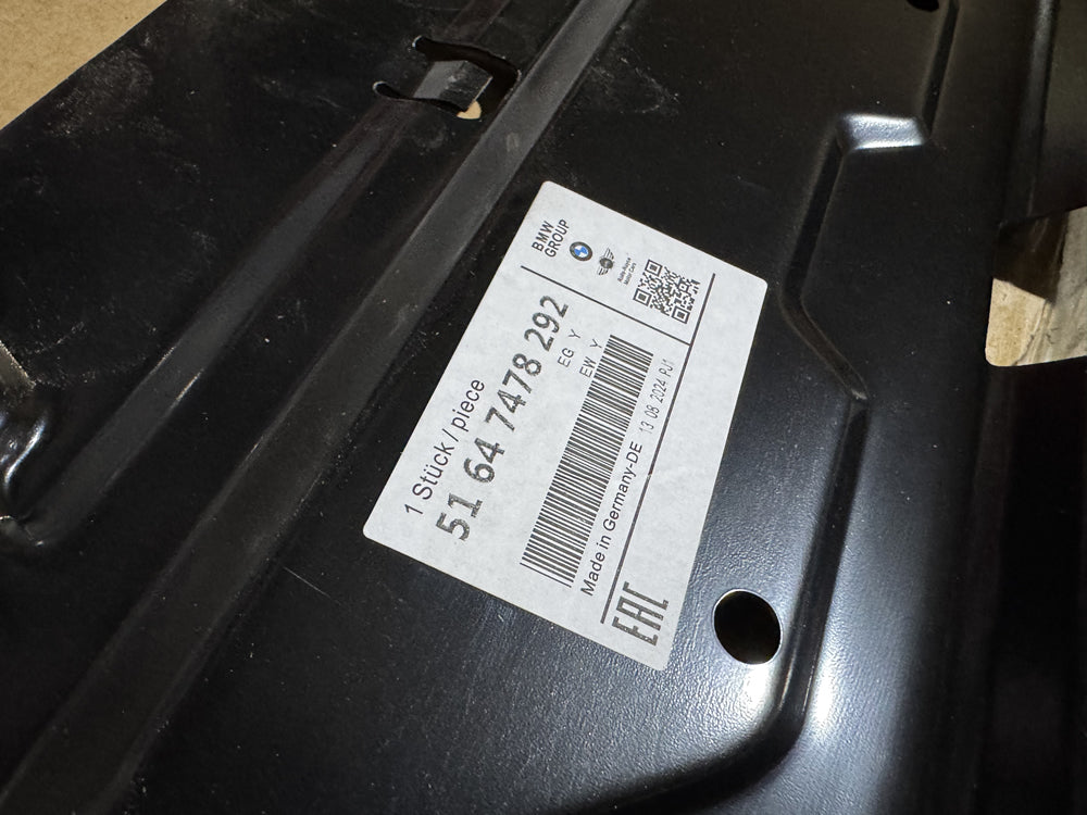 BMW 3 G20/G21 2019- Slam Panel Radiator Cover Steel 51647478292