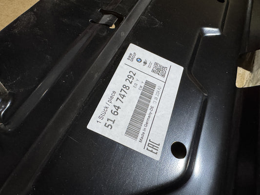BMW 3 G20/G21 2019- Slam Panel Radiator Cover Steel 51647478292