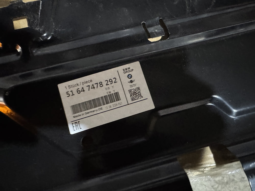 BMW 3 G20/G21 2019- Slam Panel Radiator Cover Steel 51647478292