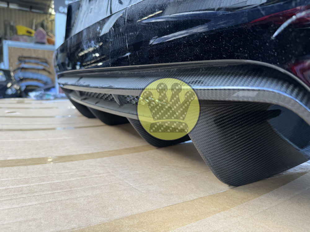 Genuine Audi R8 Rear Bumper Bar with Carbon fiber diffuser - R8 4S (16-19)