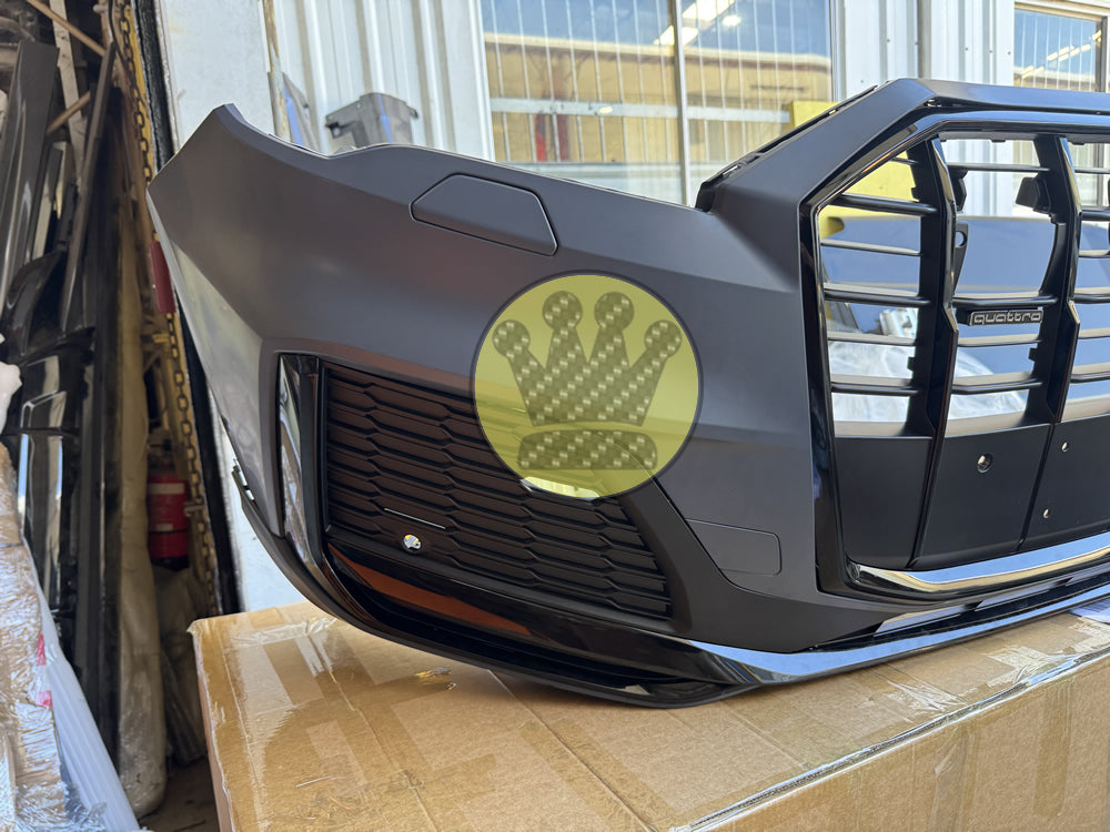 S-line complete front bumper bar grill  - Q7 4M (20-24)  tdi tfsi sq7