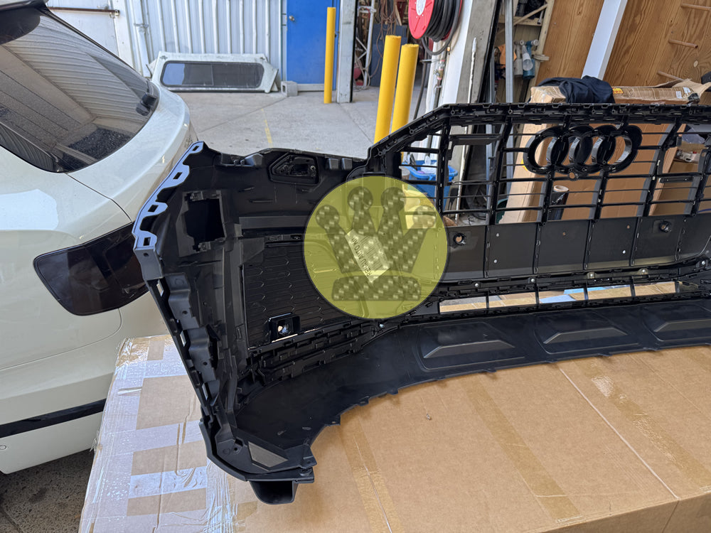 S-line complete front bumper bar grill  - Q7 4M (20-24)  tdi tfsi sq7