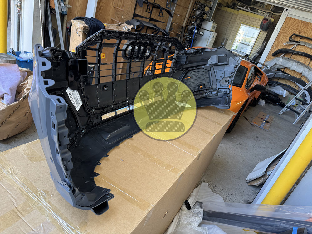 S-line complete front bumper bar grill  - Q7 4M (20-24)  tdi tfsi sq7