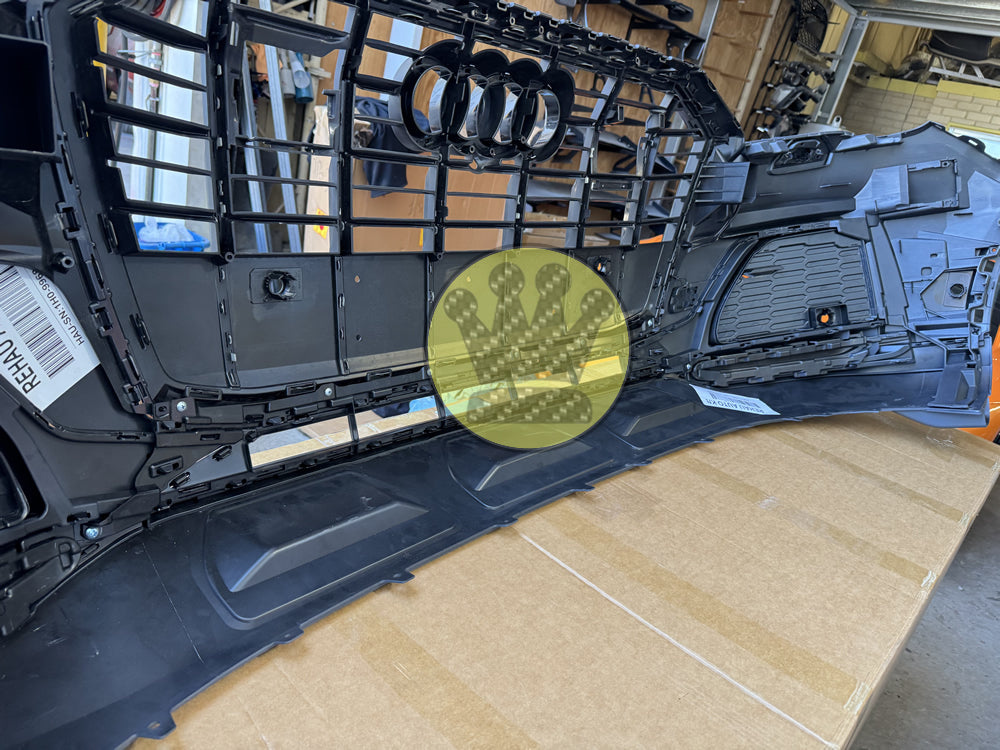 S-line complete front bumper bar grill  - Q7 4M (20-24)  tdi tfsi sq7