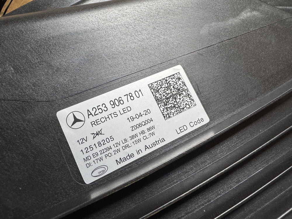 Genuine Mercedes Benz Head Light (Right hand side) - GLC X253 C253 Facelift A2539067801