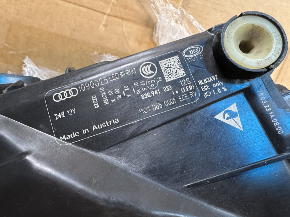 Genuine Q3 SQ3 RSQ3 LED head light (Left) - 83g941033