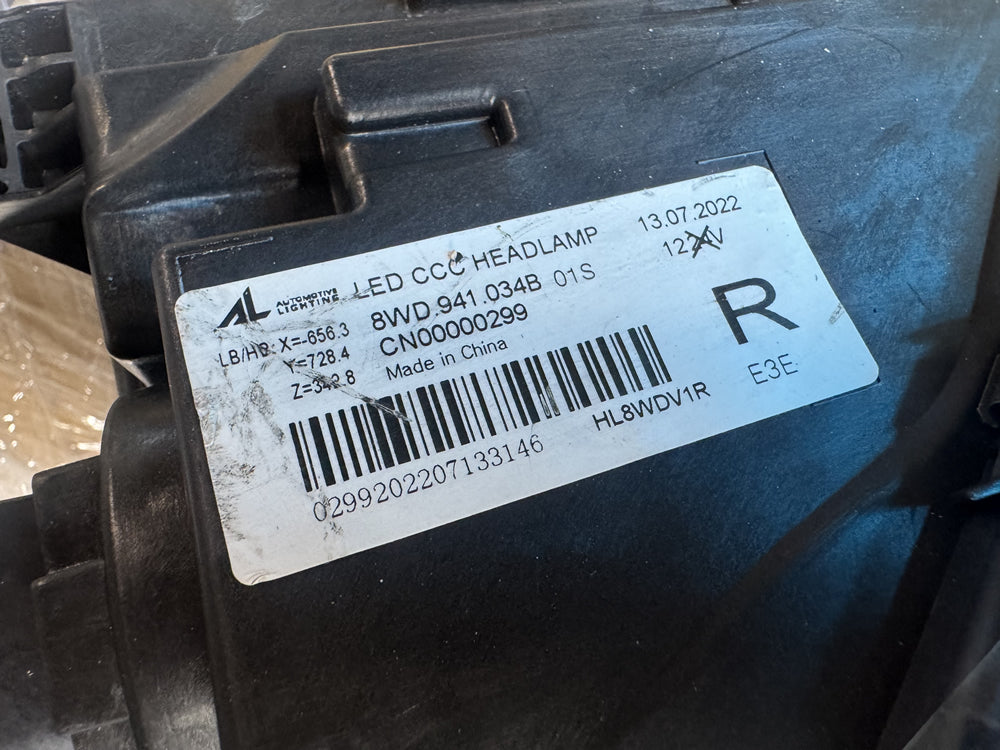 Genuine Audi A4 S4 LED Head Light (Right Hand Side) - B9.5 (20-24) 8WD941034B