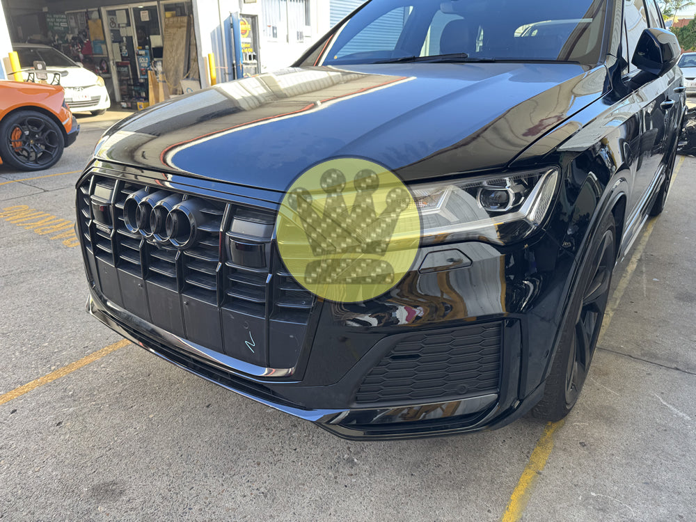 S-line complete front bumper bar grill  - Q7 4M (20-24)  tdi tfsi sq7