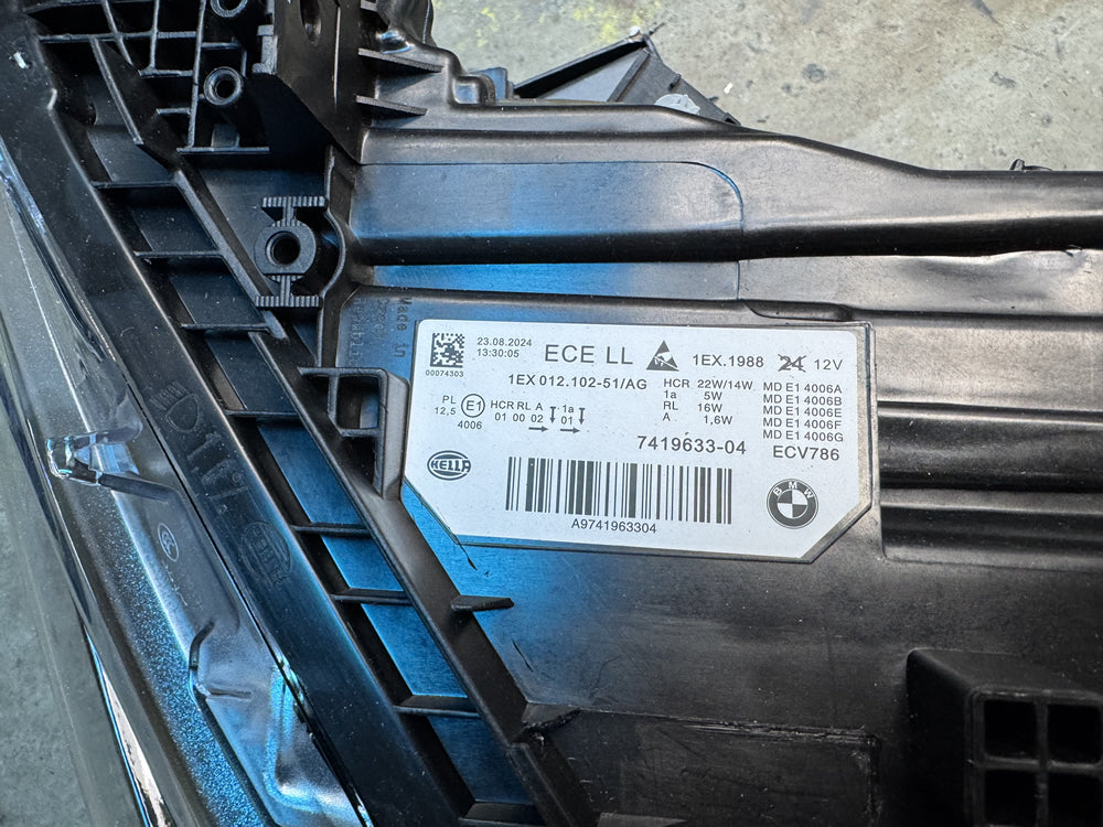 Genuine BMW F30 F31 LED Adaptive Head Light (Left Hand Side) - F30 F31 LCI 3 Series 7419633